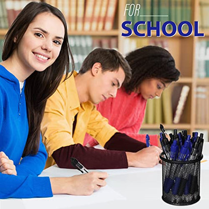 Fainne 200 Pack 1.0 mm Retractable Ballpoint Pen Bulk, Black Ink, Blue Ink - color: Black Ink, Blue Ink