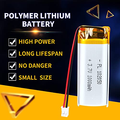 102050 3.7V Lipo Battery 1000mAh 102050 Rechargeable Lithium - size: 102050 1000mAh