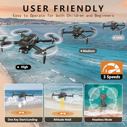 Foldable RC Quadcopter Drone for Adults Teen Boys Girls Beginners
