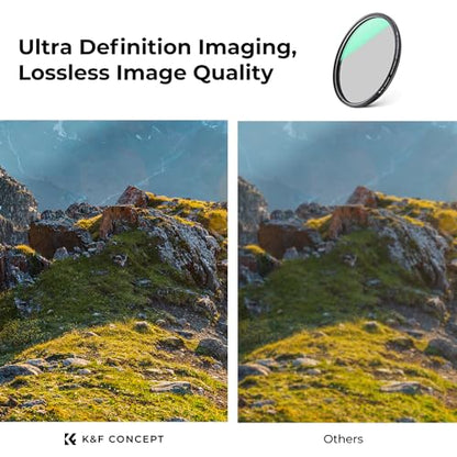 K&F CONCEPT 49mm Ultra-Low Reflectivity Circular Polarizer CPL Lens Filter - size: 49mm