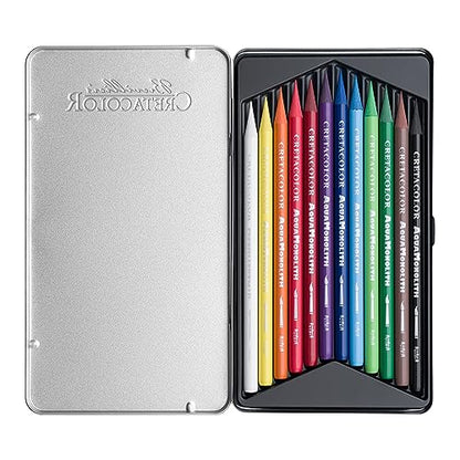 Cretacolor Aqua Monolith Watercolor Pencil Set, 12 Stk, Multicolor - style: Set of 12