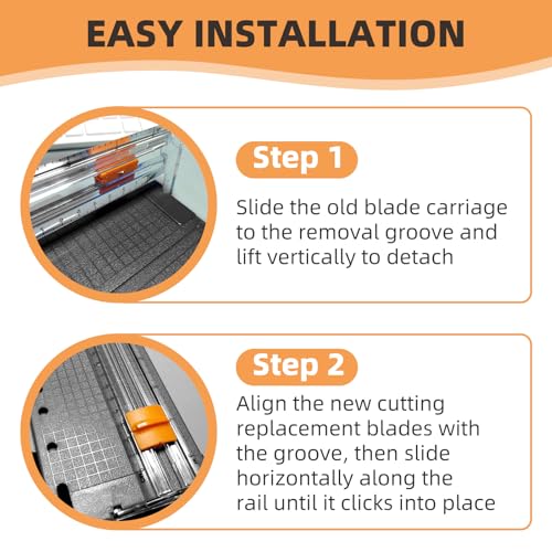 4-Pack Paper Trimmer Blades 195960-1001 for Fiskars Personal Trimmer