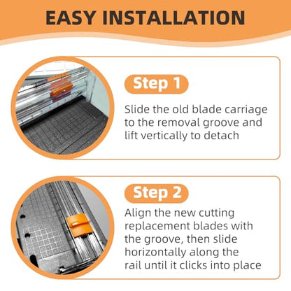 4-Pack Paper Trimmer Blades 195960-1001 for Fiskars Personal Trimmer