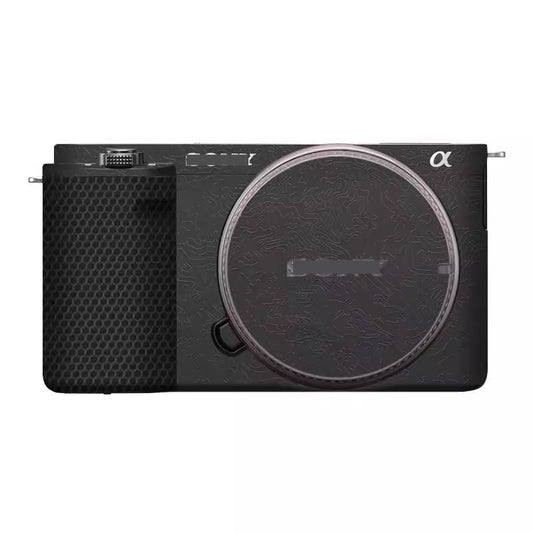 Camera Cover Skin Sticker for Sony ZV-E10 Camera Protector Film Skin Anti-Scratch Protective Decoration (Contour Black) - color: Contour Black