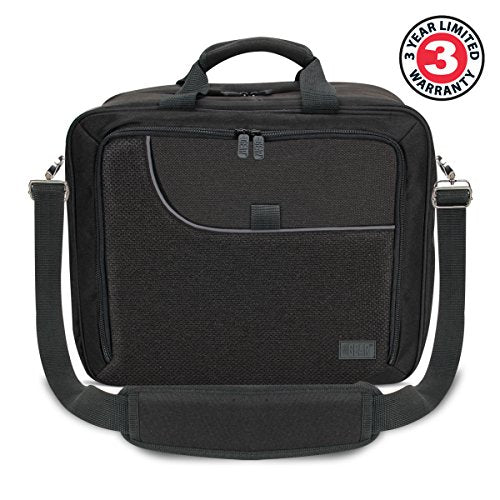 USA GEAR Drone Carrying Case - Drone Bag with Adjustable Dividers and Storage Pockets - Compatible with Yuneec Breeze, DJI Mavic Pro 2 & More - Fits Drone, Controller, Batteries and Propellers - Black - color: Black