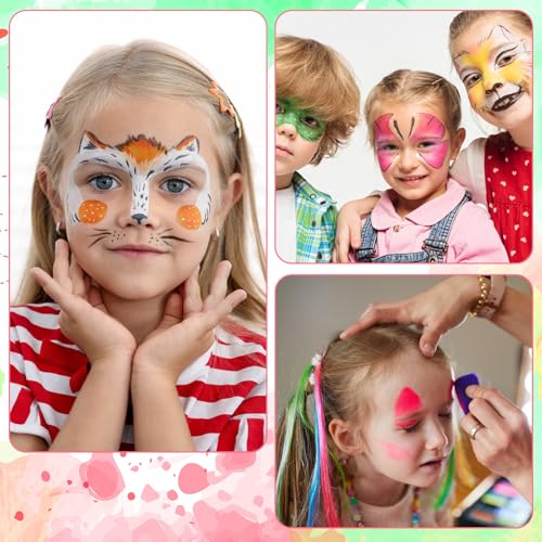 24PCS Face Paint Sponges, Professional Black Petal Faces Sponges