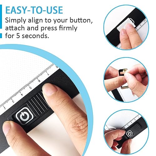 ILIVABLE Diamond Painting Light Pad Button Cover, Touch Protector Grey 2pk - color: Grey