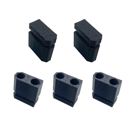 5PCS 3D Printed XT90 Male Connector Covers Black,PETG Plastic Dust Plugs & Protection Caps,Secure Fit for Energy Storage,Solar,RC Applications - color: Black, size: Male-5PCS