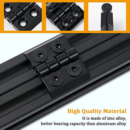 KOOTANS 4 Sets Alloy Hinges for 2020 Series 6mm T-Slot Aluminum Extrusion Profile 3D Printer Frame