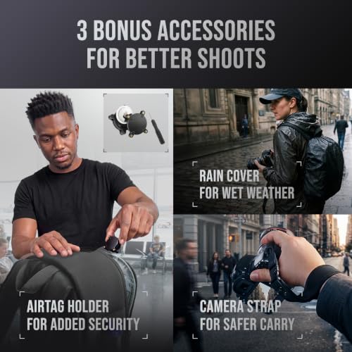 9L Camera Backpack for DSLR & Mirrorless Cameras, Laptop & Tripod