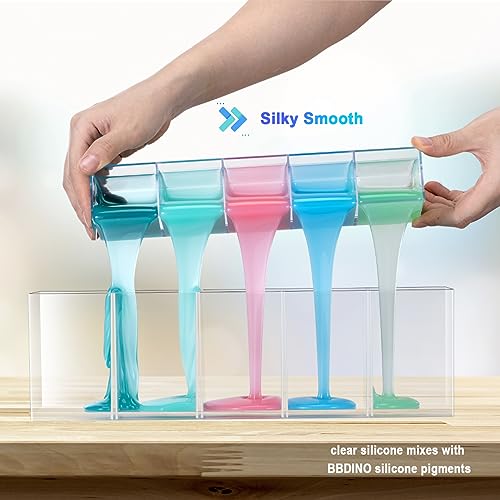 BBDINO Super Elastic Silicone Mold Making Kit 8A Clear 4.4 Lbs - color: 70.6 Oz Clear
