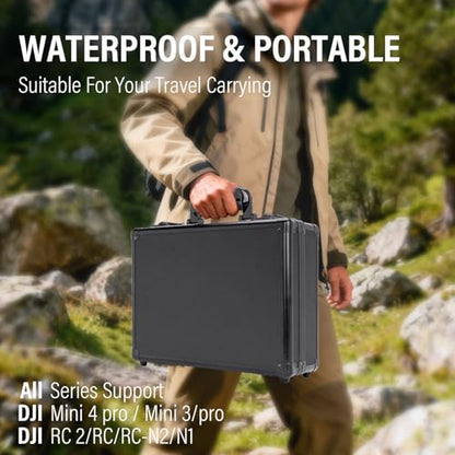 Hard Case for DJI Mini 4 Pro/Mini 3/Pro- Waterproof,Shockproof - color: Mini 4 pro