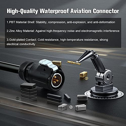 3 Pin Waterproof M20 Industrial Connector 20A 500V - style: 3PIN