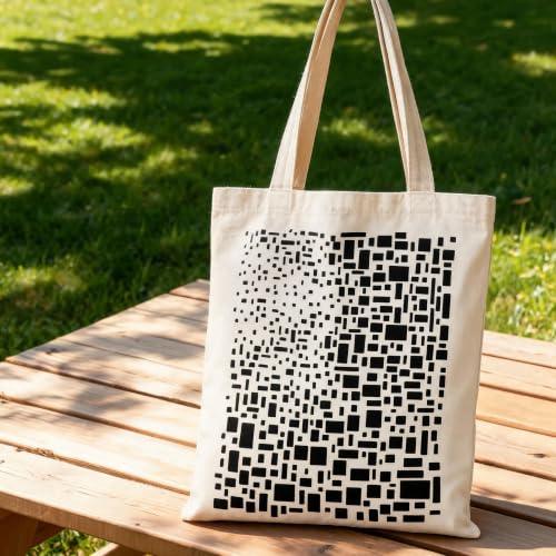 TIAMECH A4 Reusable Abstract Mosaic Square Stencil for Painting - style: Mosaic Square Grid