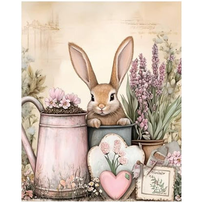 XTCIXAL Paint by Numbers Kit for Adults, Rabbit, 16X20 Inch - color: 16-Rabbit