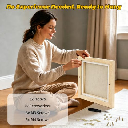 3 Pack 12 x 12 inch Floater Frame Canvas 12 oz Acid-Free Warp Resistant - size: 3pk - 12x12"