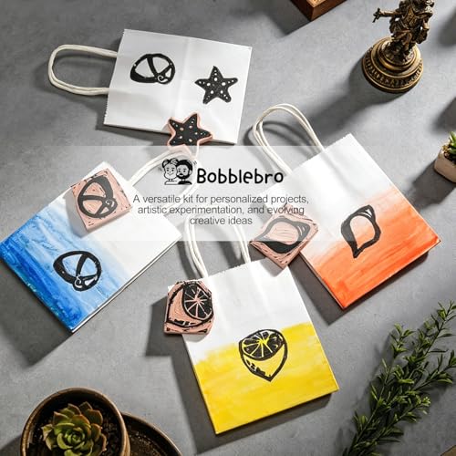 Bobblebro Linocut Kit for Printmaking, Fabric Block Printing Kit with Ink - color: Beige-linocut kit