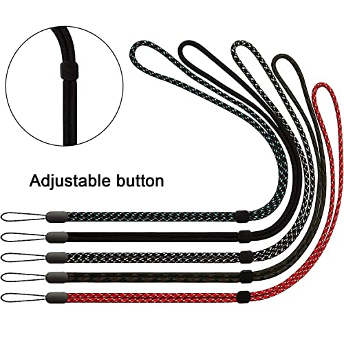 Foshine Lanyards Adjustable Length Lanyard 5 Pcs Neck Office lanyard - color: 5 Colors