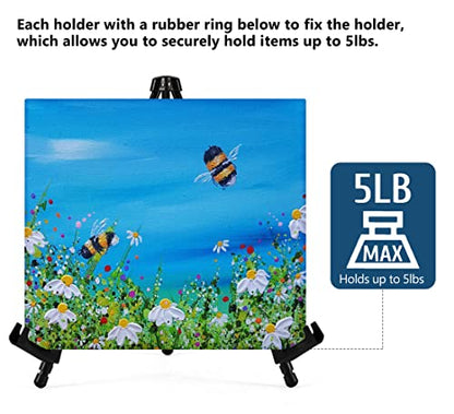 14" Tabletop Instant Display Easel, Black Steel Tripod Easel Stand(6 Pack) - style: 6 Pack Black