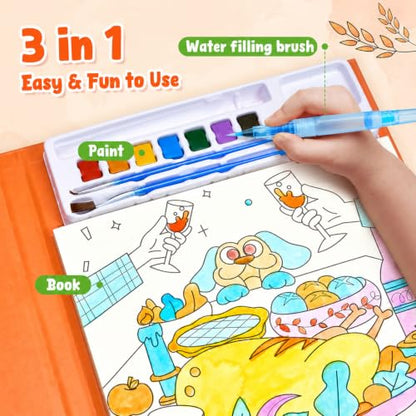 JoyCat Paint with Water Coloring Books for Toddlers (Thanksgiving) - style: Thanksgiving