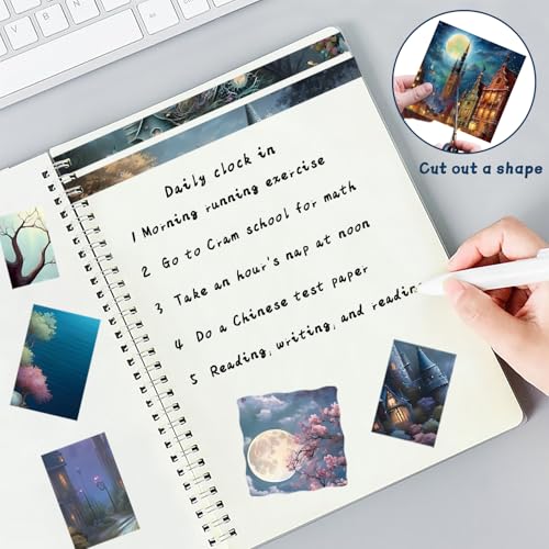 6x6" Cardstock Single Sided Scrapbooking,Craft Decorative Scrap Book Paper - color: 24sheets-Midnight Castle