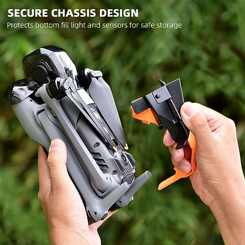 BRDRC Propeller Holder for DJI Air 3 3S, Propellers Strap Protector Fixator Stabilizer for DJI Mavic Air 3 / Air 3S Drone Accessories(Orange)