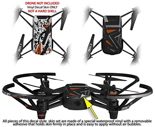 Skin Decal Wrap 2 Pack Compatible with DJI Ryze Tello Baja 0018 Burnt Orange Drone NOT Included