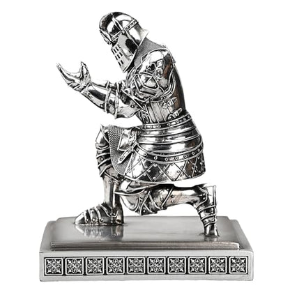 King's Guard Knight Pen Holder with a Letter Opener Desk Organizers Silver - color: Silver(plating)