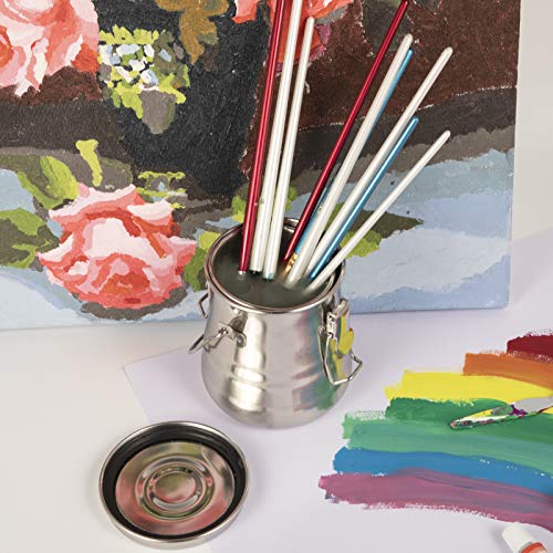 MyLifeUNIT Airtight Stainless Steel Paint Brush Cleaner, 13.5oz/Medium - size: Medium