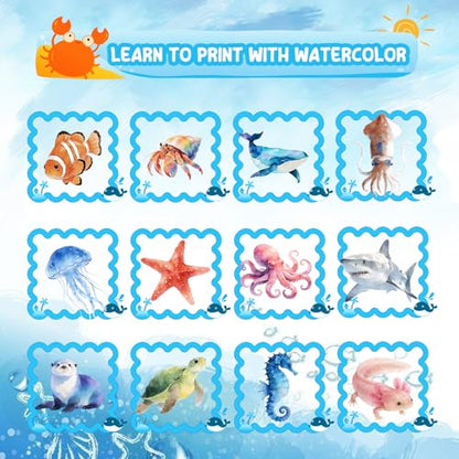 Watercolor Workbook, 24 Colors Solid Paint Set