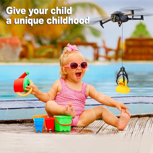 Drone Airdrop System - Remote Control Payload Release Device with Mechanical Claw, Universally Compatible with d Mini 4/Mini 3/Mini 2/Air 3/Air 2S/Mavic Series Drones - color: brown Mechanical Claw