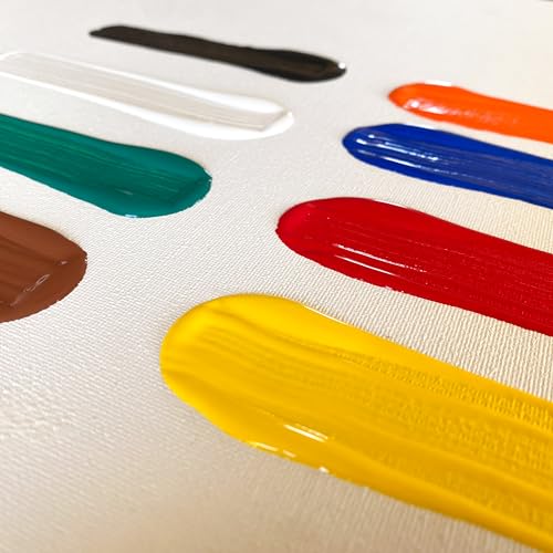 milo Acrylic Paint Set, 8 Primary Colors, 8 oz Bottles, Semi-Gloss - style: Primary Set 8 x 8 oz