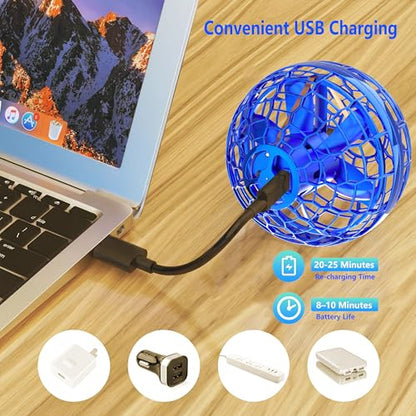 Flying Orb Ball Toys for Kids,2026 Upgraded Magic Flying Cosmic - color: Blue