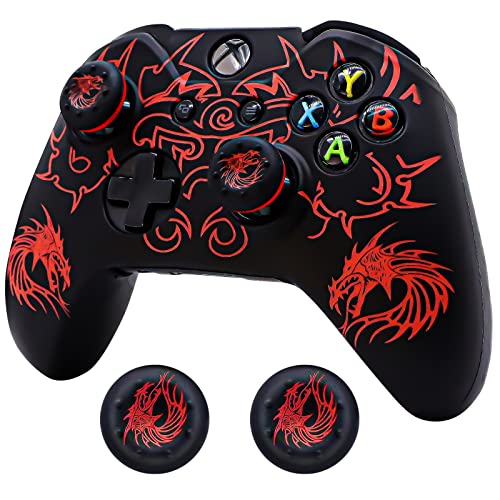 Controller Skin for Xbox-One, BRHE Anti-Slip Silicone Cover - color: Red