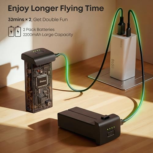 Bwine F7MINI 4K(RC3) Drones with Camera for Adults & 65W USB C Charger, 3-Port Fast Charging Block