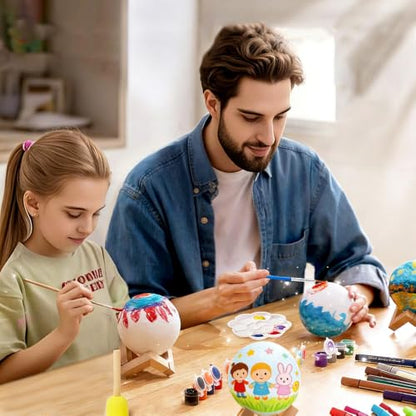 HOLA Paint Your Own Moon Lamp Kit, Updated USB Rechargeable, Kids Crafts