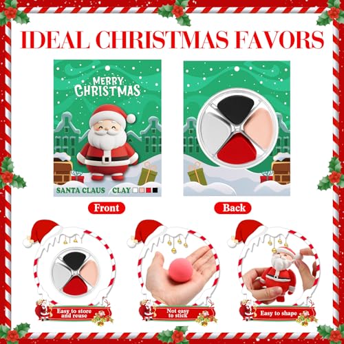 Capoda 18 Set Christmas DIY Craft Kit Christmas Air Dry Clay Kit - style: Christmas