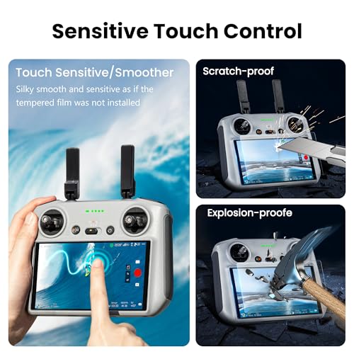 Screen Protector for DJI RC/RC2 Remote Controller, with Auto Alignment Kit
