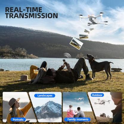 Pallton Drone with Camera for Adults and Beginners, Foldable RC Quadcopter - color: Phantom Grey