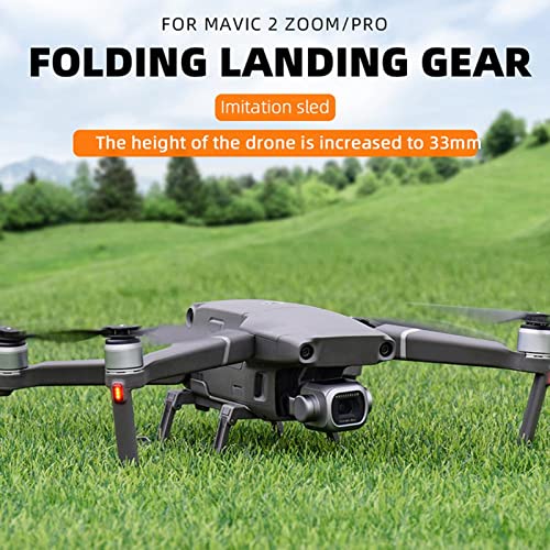 Drone Folding Landing Gear, Foldable Height Raised Landing Leg Protector ABS Quick Release Height Extension Support Leg for Mavic 2 Zoom Pro