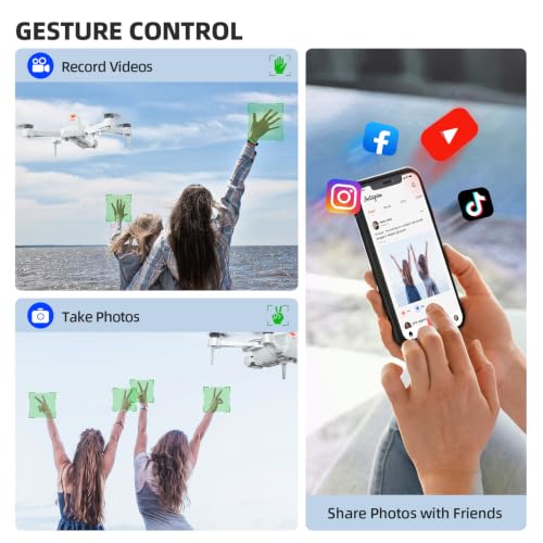 Pallton Drone with Camera for Adults and Beginners, Foldable RC Quadcopter - color: Phantom Grey