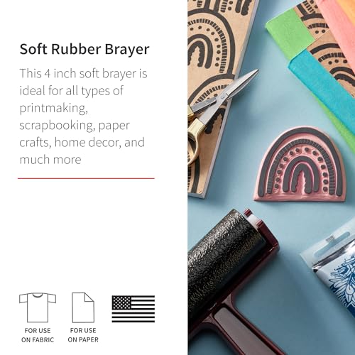 Speedball Art Products Company 004117 004117 Soft Rubber Brayer - size: Soft Rubber (1-Pack)