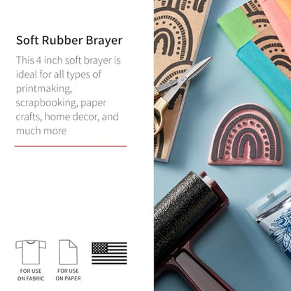 Speedball Art Products Company 004117 004117 Soft Rubber Brayer - size: Soft Rubber (1-Pack)