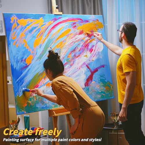 Oleitodh 4 Pack Stretched Canvas 30x40 Inch 100% Cotton Painting Canvas - size: 30" x40"-4 Pack