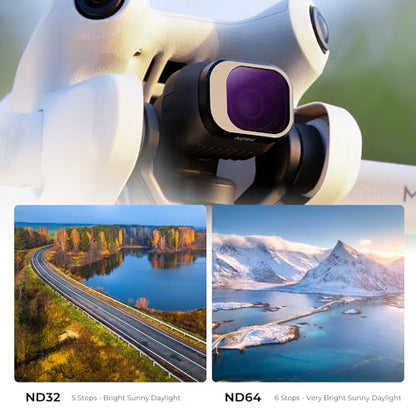 K&F CONCEPT ND Filters Kit for DJI Mini 4 Pro, 4 Pack(ND8+ND16+ND32+ND64)
