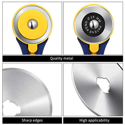 Mudder 60 mm 36 Packs Rotary Cutter Replacement Blades for Sewing Crafts - size: 60 mm