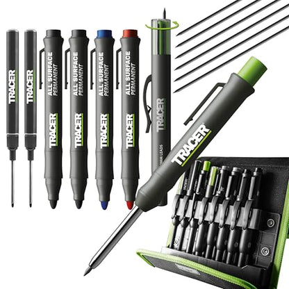 Tracer 8 Piece Construction Marker Kit - Carpenter Pencil Set - style: 8pc Set