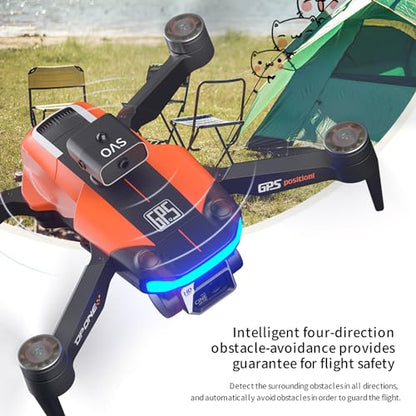 GoolRC GPS Drone with 8K Dual Camera for Adults, 60 Mins Flight with 3 Batteries, Foldable Brushless Motor FPV RC Quadcopter with Carrying Case, Obstacle Avoidance, Auto Return, Optical Flow, Headless Mode, Waypoint Fly