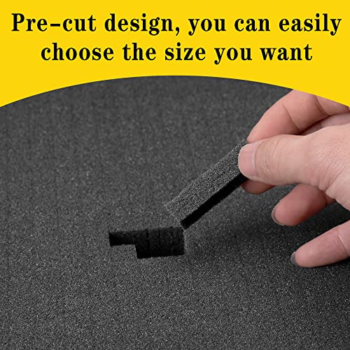 4 Pcs Pick Apart Foam Insert, 2 Size Pre Cube Sheet Foams with Bottom Use - size: 2 Sizes - 4 Pieces - Up to 12 inches