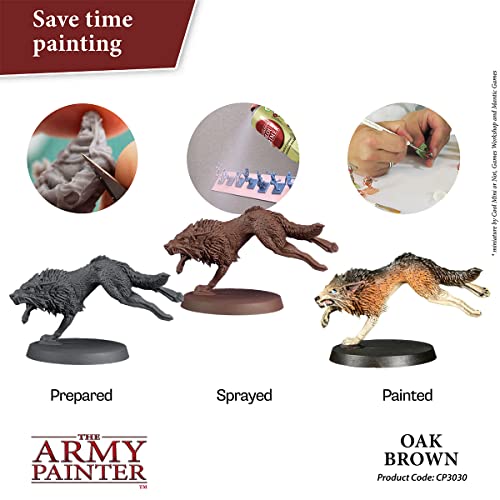 The Army Painter, Colour Primer Oak Brown, 400 ml acrylic spray - color: Oak Brown